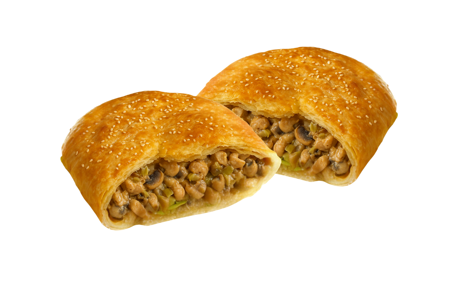 Pita sa pilećim fileom prasom i šampinjonima
